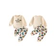 thumbnail image 5 of RUINIXCW Brother Matching Outfits Long Sleeve Construction Vehicle Embroidery Sweatshirt and Jogger Pants Set, 5 of 8