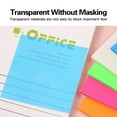 thumbnail image 4 of 6 Pcs Transparent Sticky Notes,2.95X2.95 Inch Self-Adhesive Water-Proof Sticky Notes,Coloured Sticky Notes,Translucent See-Through Post Sticky Notes,for Planner,Annotation Markers Tab,Colorful, 4 of 8