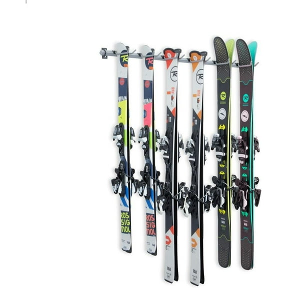 Monkey Bars Storage Wall Mounted Ski Racks (6-Pair)