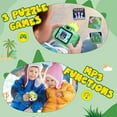 thumbnail image 5 of Skirfy Kids Digital Camera with 1080P Video, Dual-Lens, 96MP Photos, Fun Filters, Games, Rechargeable Battery, and 32GB SD Card, Dinosaur-Themed Gift for Boys and Girls Ages 3+, 5 of 6