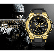 Findtime Mens Military Watch Outdoor Sports Electronic Watch Tactical Army Wristwatch LED Stopwatch Waterproof Digital Analog Watches