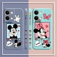 thumbnail image 4 of Case For OPPO RENO 8 7 9 6 7SE 5 4 4SE 4 3 4G 5G PRO PLUS Colour Simple Liquid Silicone Case Cartoon Mickey Minnie Mouse, 4 of 5