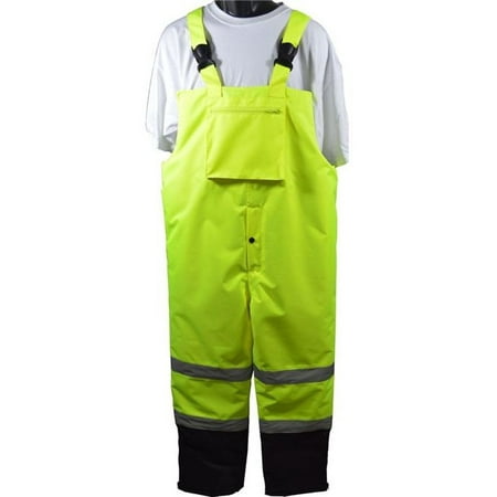 - Petra Roc LQBBIP-CE-XL ANSI-ISEA 107-2015 Class E Waterproof Quilted Thermal Bib Rain Pants, Extra Large
