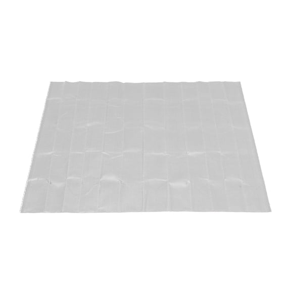 Masteelf  Fire Mat Rectangular Heat Shield Anti-scalding Pad Fireplace Silver