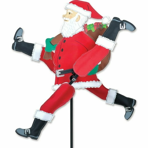 Premier Kites RUNNING SANTA WhirliGig Wind Spinner #21918