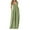 Green, variant on Women's Summer Dress Plus Size Deep V-Neck Standard-Fit Short Sleeve Solid Maxi Party Dress