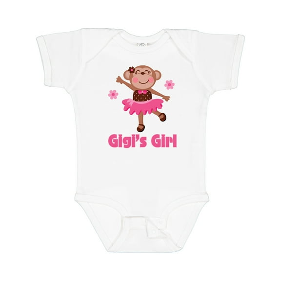 Inktastic Gigi's Girl monkey Girls Baby Bodysuit