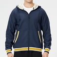 thumbnail image 1 of LOVZFMLL Jackets for Men's Solid Color Zipper Pocket With Velvet Long Sleeved Hooded Casual Jacket, 1 of 9