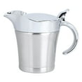 thumbnail image 1 of 450ml 304 Stainless Steel Double Insulated Saucepan Boat Service Pot With Hinged Lid Kitchen Utensils Table Dining Room, 1 of 4