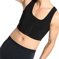 thumbnail image 4 of Qarigey Chaleco adelgazante para hombre, transpirable, soporte para la espalda, moldeadores de pecho de Color sólido, ropa interior moldeadora para Ropa interior Negro XL Qarigey FS11388-03, 4 of 6