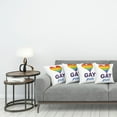 thumbnail image 3 of Ambesonne Rainbow Throw Pillow Cover 4 Pack, Gay Culture Heart, 18", Multicolor, 3 of 5