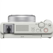 Sony ZV-1F - Digital camera - compact - 20.1 MP - 4K / 30 fps - ZEISS - Wi-Fi, Bluetooth - white