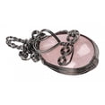 thumbnail image 5 of Wire-wrapped Point Pendants Amethyst Crystal Charms Pendant for Necklace Pink, 5 of 8