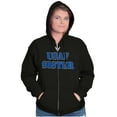 thumbnail image 4 of US Air Force USAF Sister Proud Sis Zip Hoodie Sweatshirt Women Brisco Brands S, 4 of 6