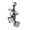Cool Black, variant on Golden Dice Keychain Pendant Portable Lucky Charm Multifunctional Bag Charm Key Ring Backpack Accessory