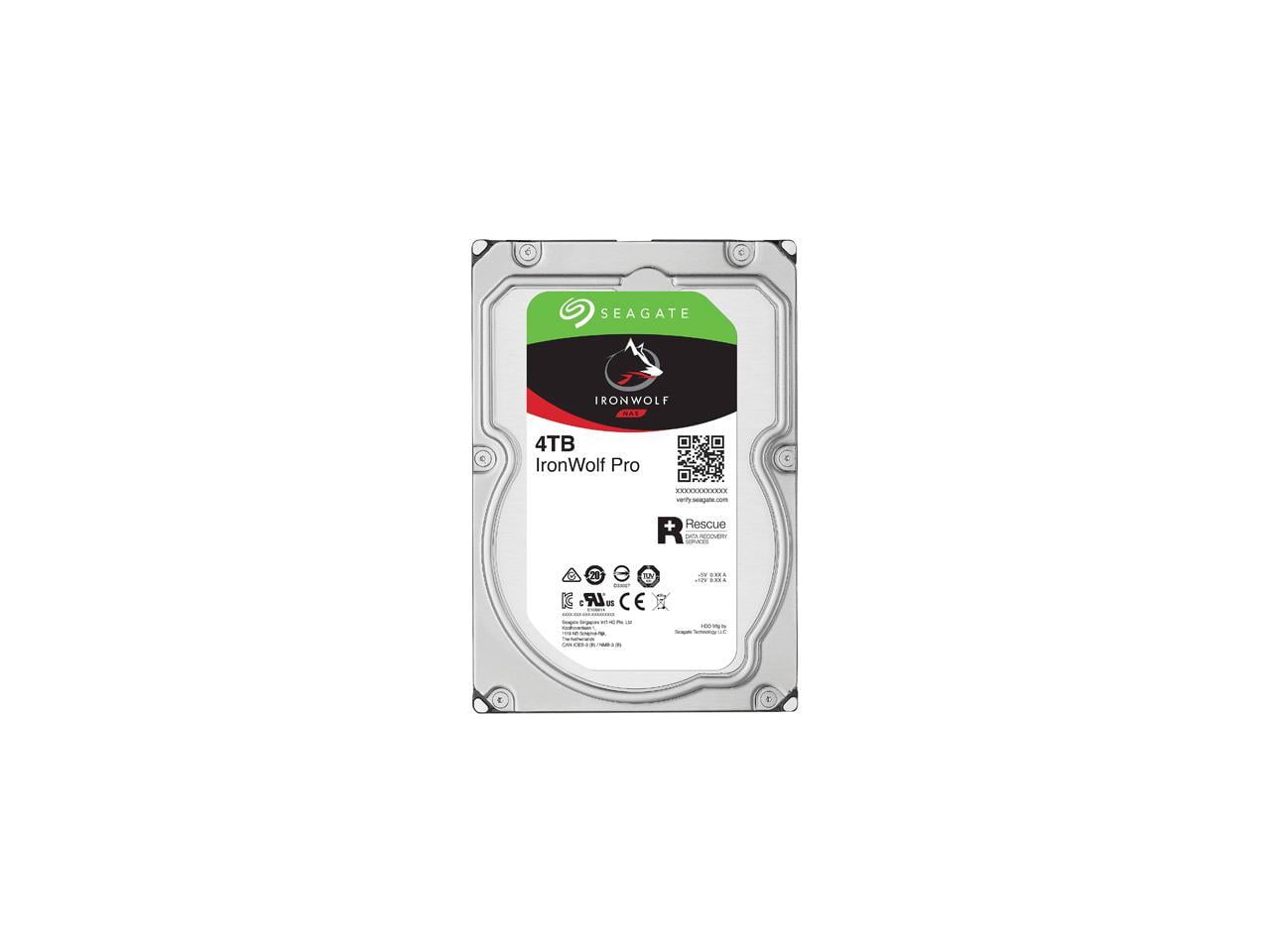 Seagate IronWolf Pro 4TB NAS Internal Hard Drive HDD – 3.5 Inch SATA 6Gb/s 7200 RPM 128MB Cache for RAID Network Attached Storage, Data Recovery Service (ST4000NE001)