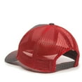 thumbnail image 6 of Outdoor Cap MBW-600 Mesh Back Cap-Charcoal/Red, 6 of 8