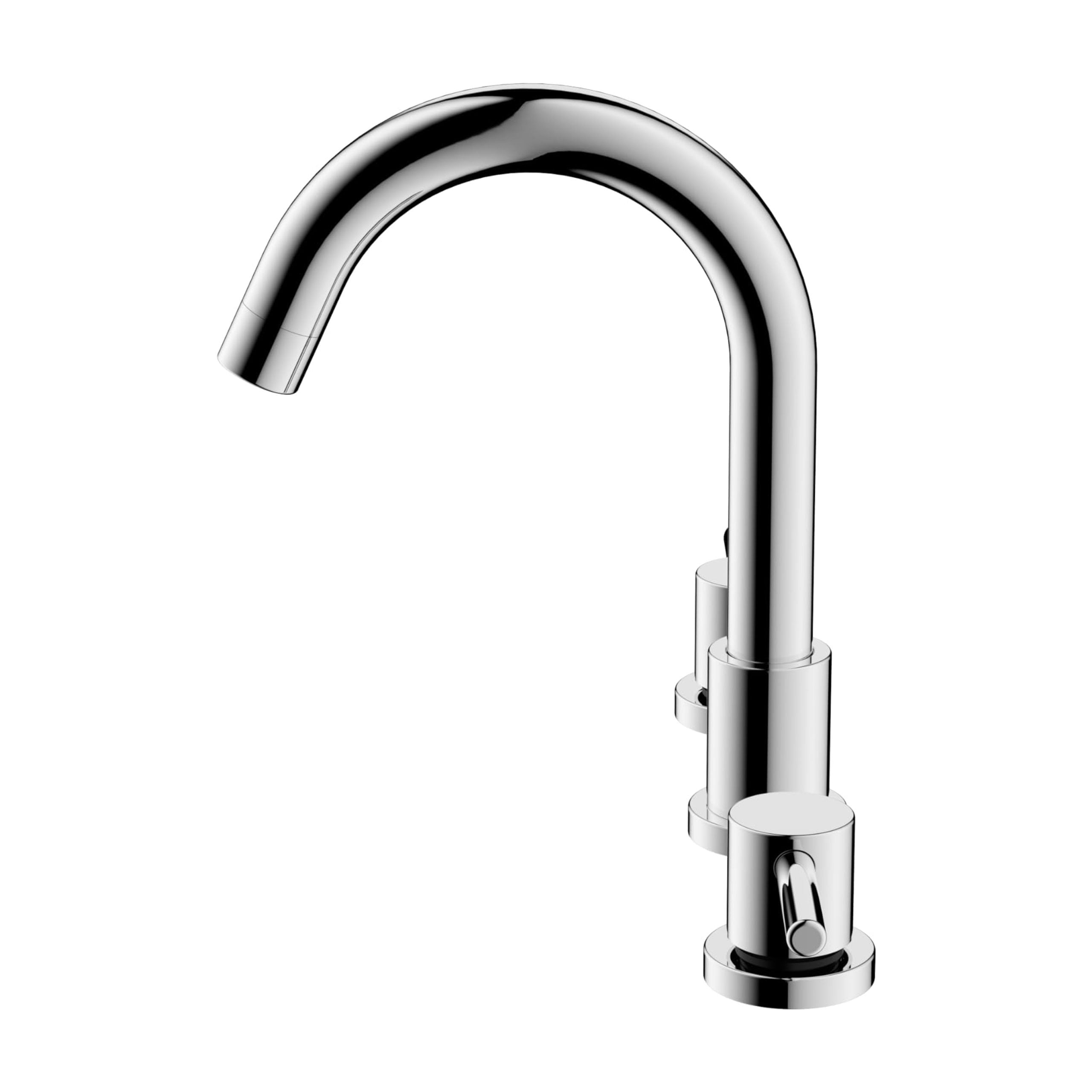 8 inch Widespread Bathroom Faucet, Bathroom Sink Faucet with Pop-up Drain and Supply Lines, Two Handles, 360 Degree Swivel Sink Faucet for Bathroom Sink Vanity RV Farmhouse Sink
