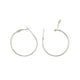 thumbnail image 5 of 20 aros de alambre redondos lisos de 30 mm para aretes y copas de vino. Plata, 5 of 6