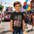 thumbnail image 2 of Hihipz Toddler Boy's Fourth Of July T Shirts 250Th Anniversary Liberty Element Design Short Sleeve Crew Neck Independence Day Tee, 2 of 4