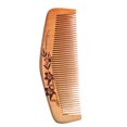 thumbnail image 1 of EeaseMX Peine de madera de durazno para barba, antiestático, de dientes finos, para masaje capilar (17-3 con paquete), 1 of 7