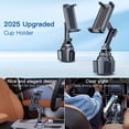 thumbnail image 2 of Cup Holder Phone Tablet Mount, 360° Rotatable and Strong Grip, Easy to install, Expander Adjustable Long Arm for Car(Black), 2 of 7