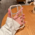 thumbnail image 3 of Luxury Metal Camera Ring Protect Case for iPhone 16 15 14 13 12 11 Pro Max Clear Acrylic Shockproof Armor Defender Bumper Cover Gold For iPhone 13 ProMax, 3 of 6