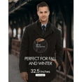 thumbnail image 6 of Adam Baker Men's Coat, Wool Coat, Wool Blend Classic Fit Overcoat - Top Coat with Bib, Big & Tall Sizes, Formal & Casual Coat, 6 of 8