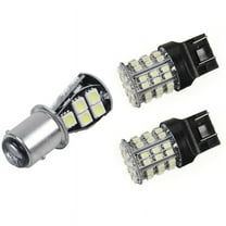 1157 P21W BAY15D 5050 18 SMD LED Tail Brake Stop Light Bulb White with 2X T20 7440 7443 64 SMD White 6000K Lamp 12V