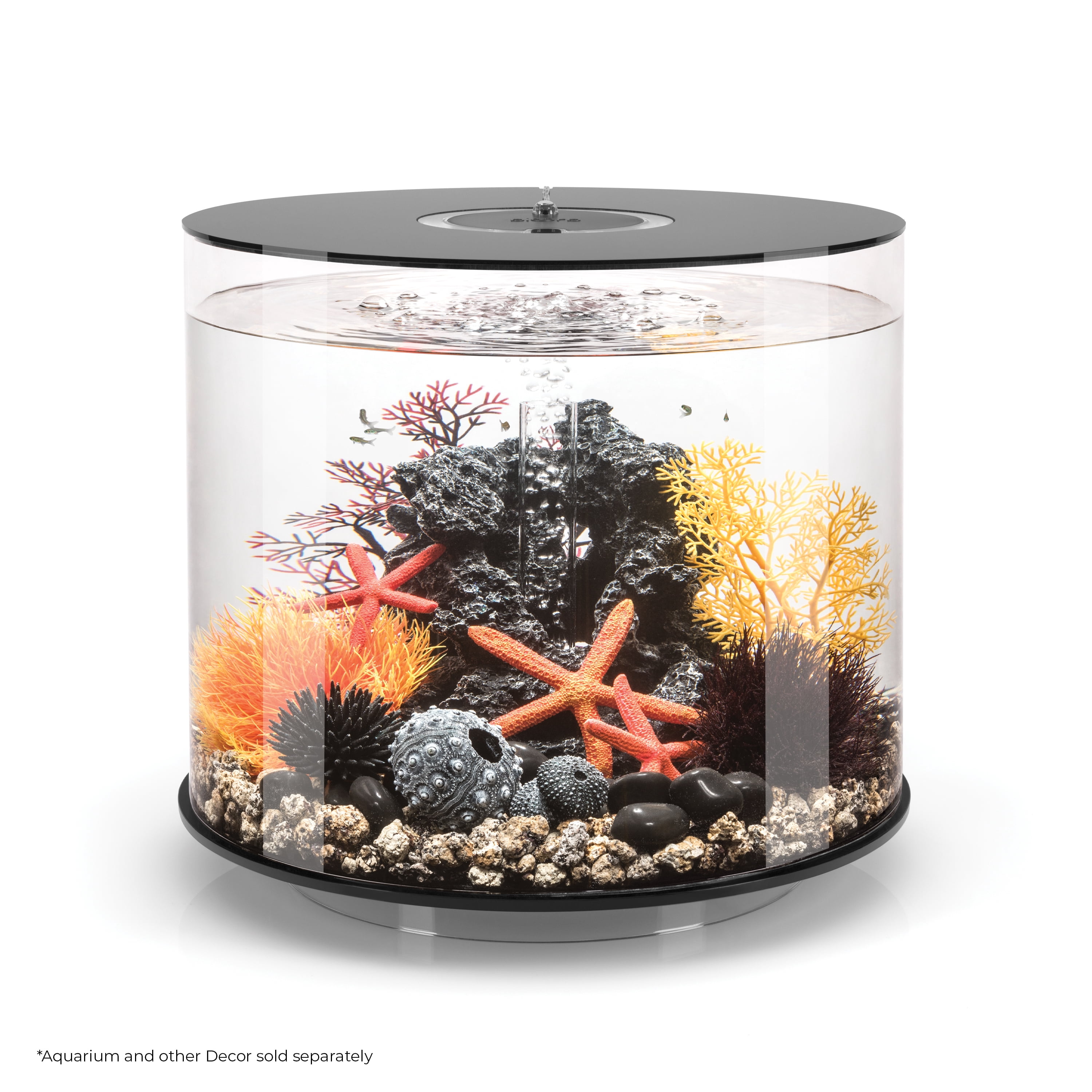 biOrb Black Mineral Stone Sculpture - Aquarium Decor
