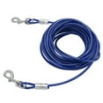 thumbnail image 1 of Double Head Bite  Outdoor Camping Leash, Premium Steel Wire, Large Range Motion, Suitable For Small, Medium, Large Dogs, Made Of Steel Wire, PVC, Ideal For, 1 of 8