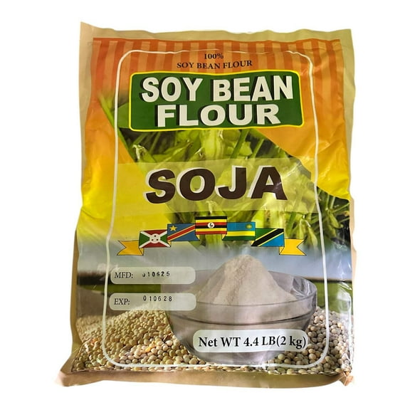 100% Pure Soy Bean Flour – All-Natural, Non-GMO, High Protein, Gluten-Free, Plant-Based Flour | Rich in Fiber  Nutrients | Perfect for Baking, Smoothies, Pancakes  Baby Food – 4.4 LB (2KG)