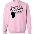thumbnail image 2 of Inktastic Someone in Indiana Loves Me Adult Sweatshirt, 2 of 4