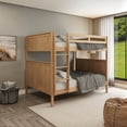 thumbnail image 6 of Camaflexi Full over Full Bunk Bed - Panel Headboard - Light Oak Finish, 6 of 13