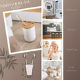 thumbnail image 4 of Evideco French Home Goods Padang Bamboo Toothbrush Holder White Chic Nautical Toothbrush Holders, 4 of 8