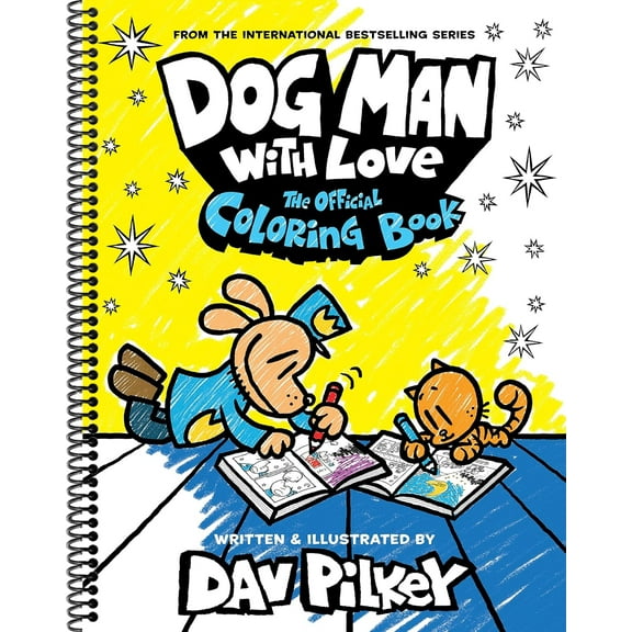 Dog Man with Love: The Official Coloring Book (Spiral-bound)