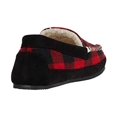 thumbnail image 3 of Polo Ralph Lauren Cali Plaid MocToe Moccasin Men's Slippers Black/Red 8-13, 3 of 3