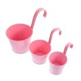 thumbnail image 3 of Milisten 3 Pcs Pot de Fleurs en Métal Suspendu Design Rond Rose pour Décoration Intérieure, 3 of 7