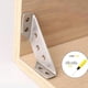 thumbnail image 5 of Conector de esquina para muebles, soporte de esquina, soportes de ángulo de acero inoxidable Conector de 30 esquinas, 5 of 9