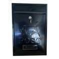 thumbnail image 1 of simhoa Wall Mount Mailbox Lockable Drop Box Modern Postbox for Office External Door Black, 1 of 8