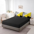 thumbnail image 4 of YST 7 Piece Bedding Set, Queen, 7-Piece, Geometric Triangle, Yellow Grey Black, 4 of 5