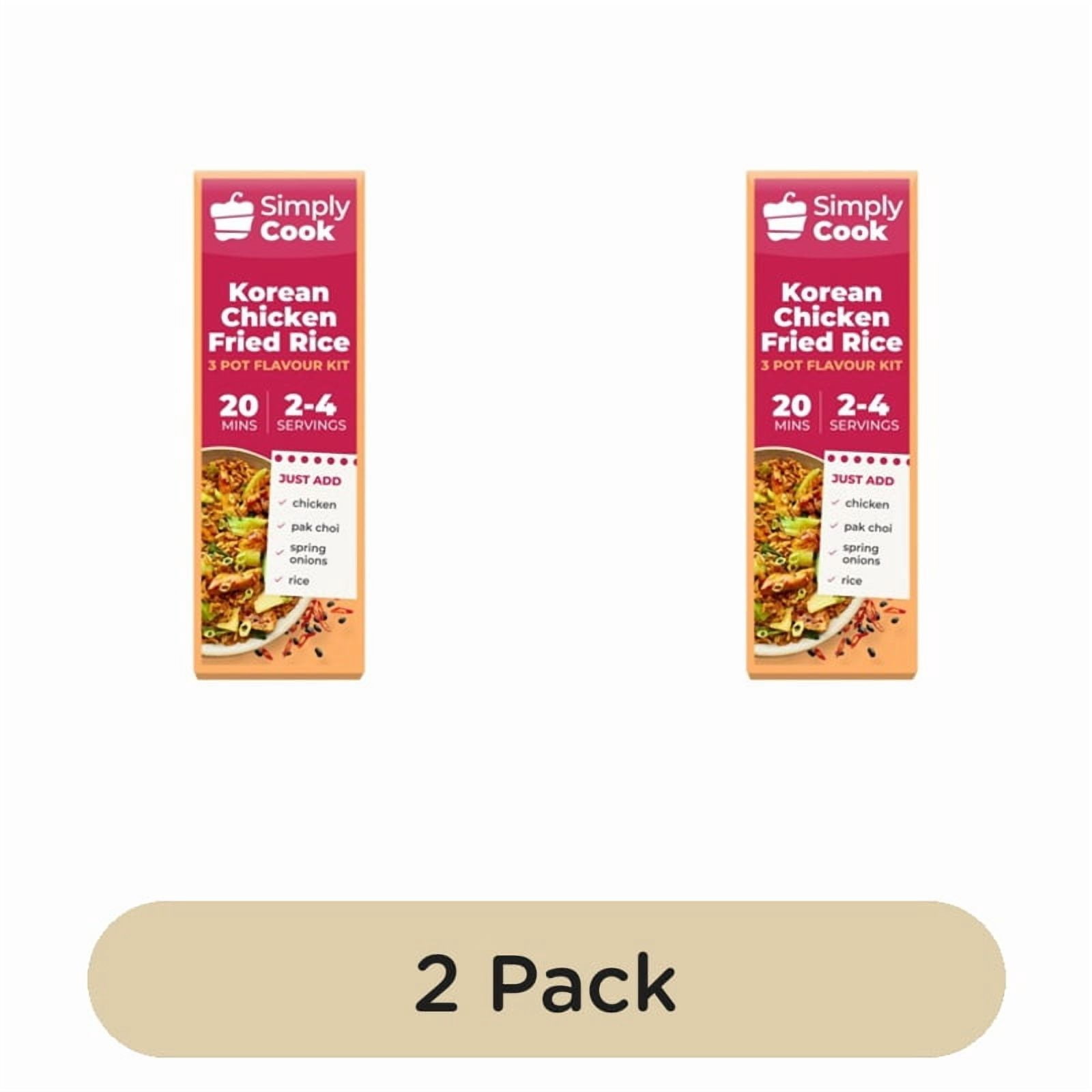 Simply Cook Korean Chicken Fried Rice 70g, British Import (Pack of 2)