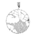 thumbnail image 1 of 18K White Gold Raccoon Pendant - 38 mm, 1 of 3
