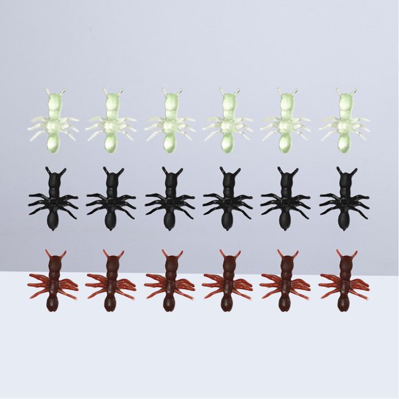 Minkissy 200Pcs Ants Prank Bugs for House Decoration and Scare People Trick Props