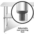 thumbnail image 5 of KUTLER Stainless Steel Table for Prep and Work 24 x 72 Inches, NSF Heavy Duty Commercial Kitchen Table for Restaurant, 5 of 7