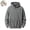 Gray, variant on Men's 100% Cotton Vintage Washed Distressed Hoodie, Heavyweight Pullover Hooded Sweatshirt with Kangaroo Pocket, Loose Fit Casual Streetwear for Men
