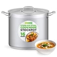 thumbnail image 1 of Olla NutriChef de acero inoxidable 18/8, 16 L, apta para alimentos, 1 of 8