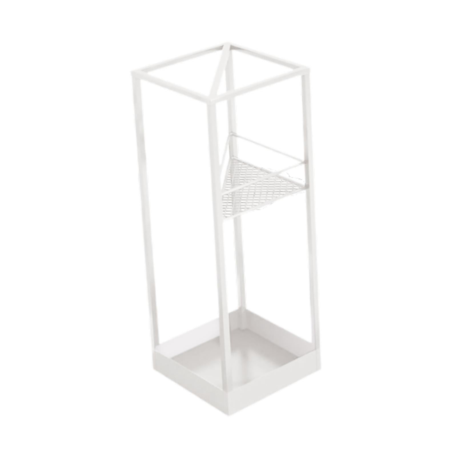 Fiocias Bucket for an umbrella organizing container with a holder with bin of the bin of White
