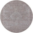 thumbnail image 1 of Ahgly Company Machine Washable Indoor Round Industrial Modern Silver Pink Area Rugs, 3' Round, 1 of 1
