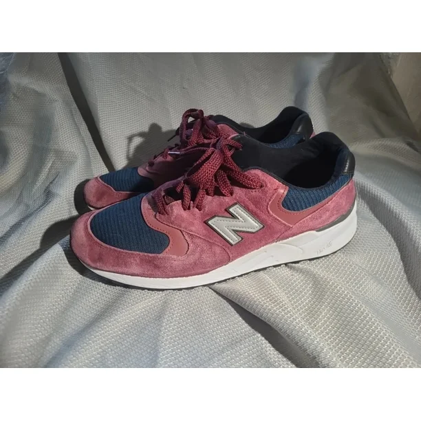 New Balance 999 Shoe Mens 11 Burgandy Blue Running Athletic Made In USA M999WEB